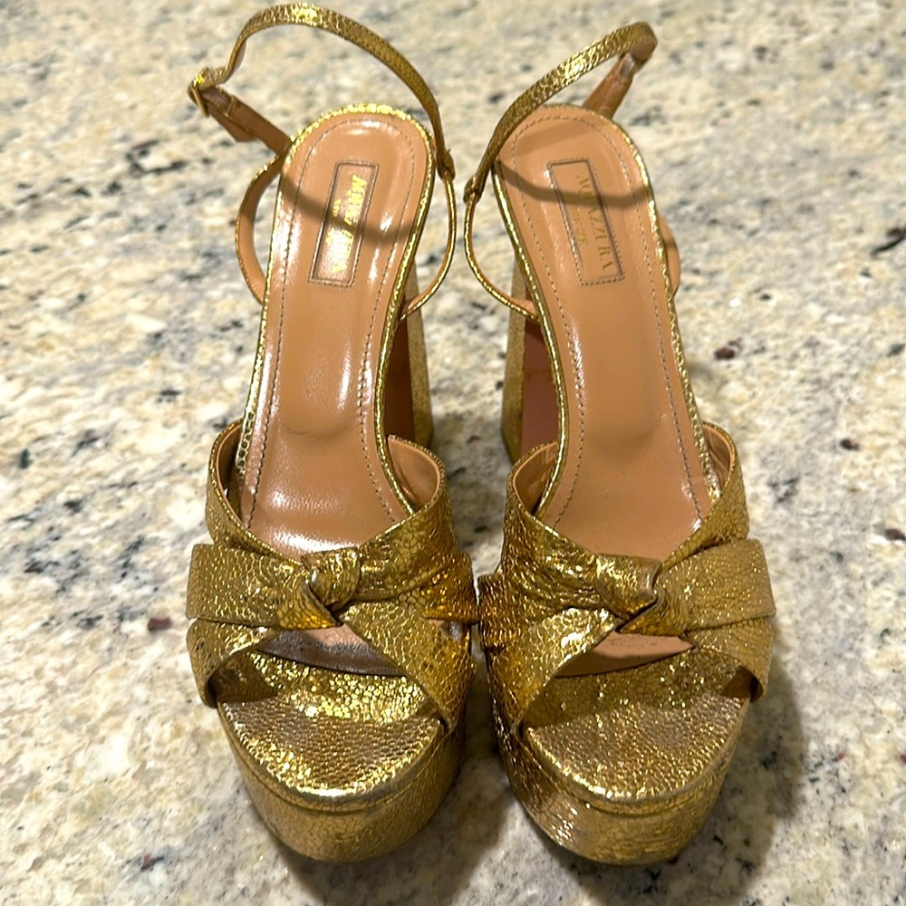 Aquazurra designer platform sandals 🌟